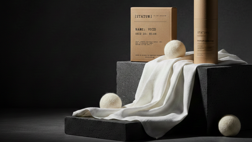 Product display with 'STATUM
' branding on a dark background